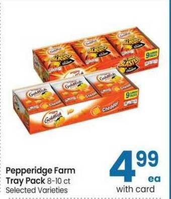 Safeway Pepperidge Farm Tray Pack 8-10 Ct offer
