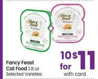 Safeway Fancy Feast Cat Food 2.8 Oz offer