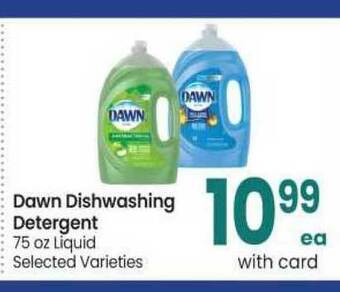 Safeway Dawn Dishwashing Detergent 75 Oz Liquid offer