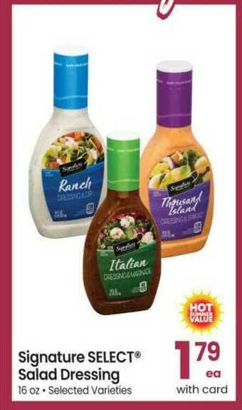 Safeway Siganture Select® Salad Dressing offer