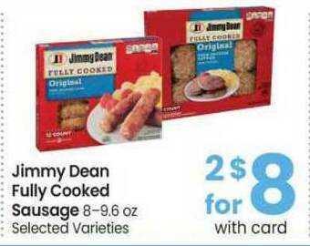 Safeway Jimmy Dean Fully Cooked Sausage offer