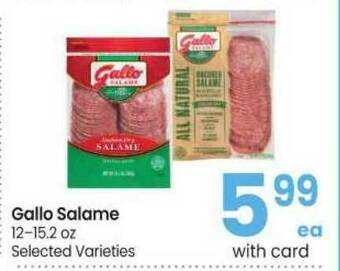Safeway Gallo Salame offer