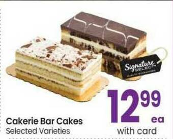 Safeway Cakerie Bar Cakes offer
