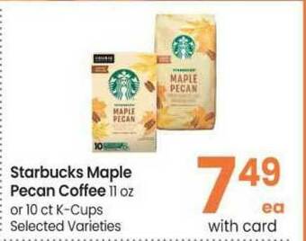 Safeway Starbucks Maple Pecan Coffee offer