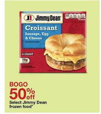 Target Select jimmy dean frozen food offer