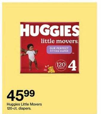 Target Huggies little movers diapers offer
