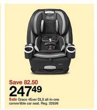 Target Graco 4ever dlx all-in-one convertible car seat offer