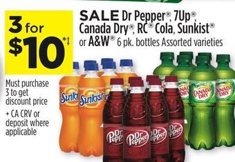 Dollar General Dr pepper®, 7up®, canada dry®, rc® cola, sunkist® or a&w® offer