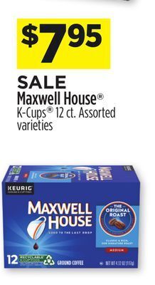 Dollar General Maxwell house® k-cups® offer