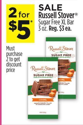 Dollar General Russell stover® sugar free xl bar offer