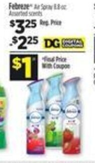 Dollar General Febreze offer