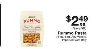 Fairway Store Market Rummo pasta offer