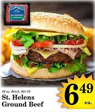 Harvest Foods St helens ground beef offer