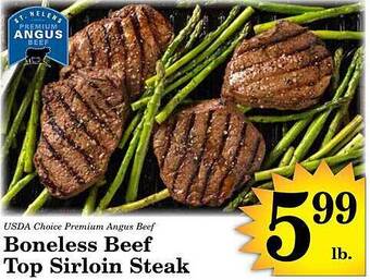 Harvest Foods Boneless beef top sirloin steak offer