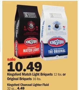 Meijer Kingsford match light briquets or original briquets, kingsford charcoal lighter fluid offer