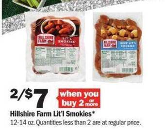 Meijer Hillshire farm lit'l smokies offer