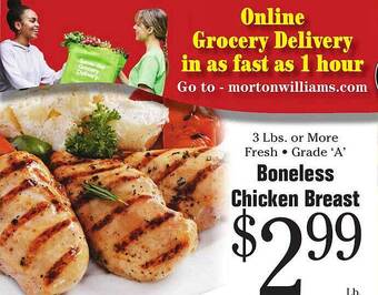 Morton Williams Boneless chicken breast offer