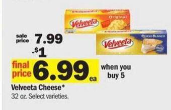 Meijer Velveeta cheese offer
