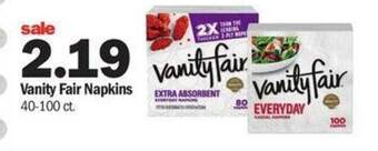 Meijer Vanity fair napkins offer