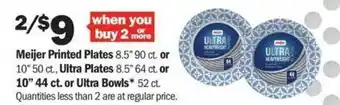 Meijer Meijer printed plates, ultra plates or 10 offer