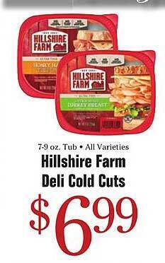 Morton Williams Hillshire farm deli cold cuts offer