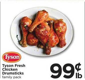 SHOPPERS Tyson fresh chicken drumsticks offer