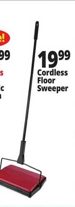 Ocean State Job Lot Cordless floor sweeper offer