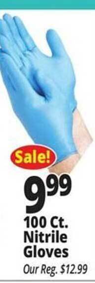 Ocean State Job Lot 100 ct. nitrile gloves offer