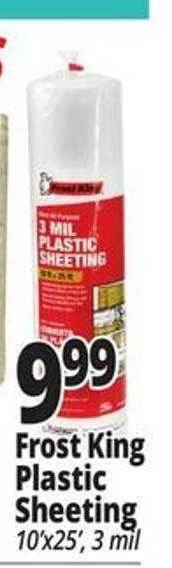 Ocean State Job Lot Frost king plastic sheeting offer