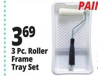 Ocean State Job Lot 3 pc. roller frame tray set offer