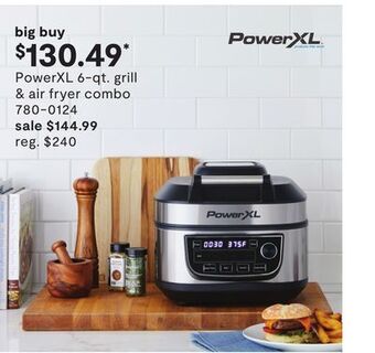 JC Penney Powerxl 6-qt. grill & air fryer combo offer