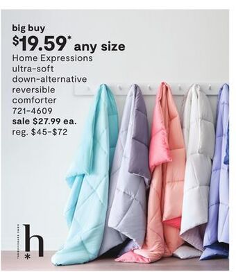 JC Penney Home expressions ultra-soft down-alternative reversible comforter offer