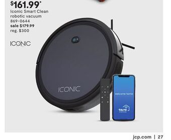 JC Penney Iconic smart clean robotic vacuum offer