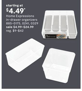 JC Penney Home expressions in-drawer organizers offer