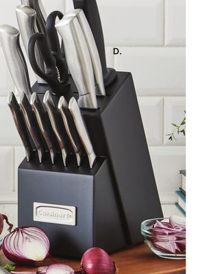 JC Penney Cuisinart® classic 15-pc. stainless steel cutlery set offer