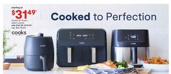 JC Penney Cooks air fryers offer