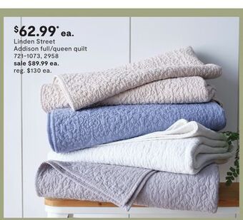 JC Penney Linden street addison full/queen quilt offer