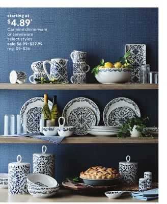 JC Penney Carmine dinnerware or serveware offer