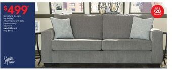 JC Penney Signature design by ashley® altari track-arm sofa offer