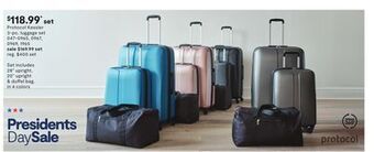 JC Penney Protocol kessler 3-pc. luggage set offer