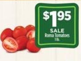 Dollar General Roma Tomatoes offer