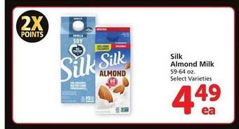 Vons Silk almond milk offer