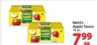 Vons Mott's apple sauce offer