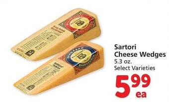 Vons Sartori cheese wedges offer