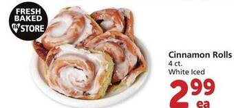 Vons Cinnamon rolls offer
