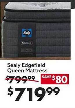 Big Lots Sealy edgefield queen mattress offer