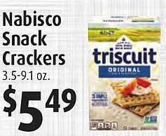 Gristedes Nabisco snack crackers offer