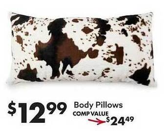 Big Lots Body pillows offer