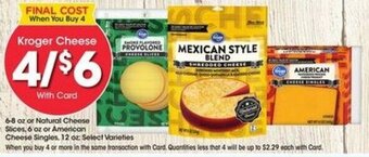 Kroger Kroger Cheese offer