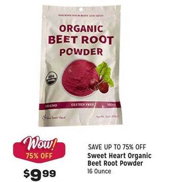 Grocery Outlet Sweet heart organic beet root powder offer